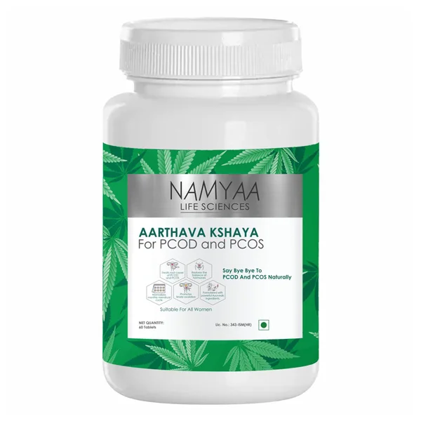 Namyaa Aarthava Kshaya for PCOD &amp; PCOS, 60 Tablets, Pack of 1