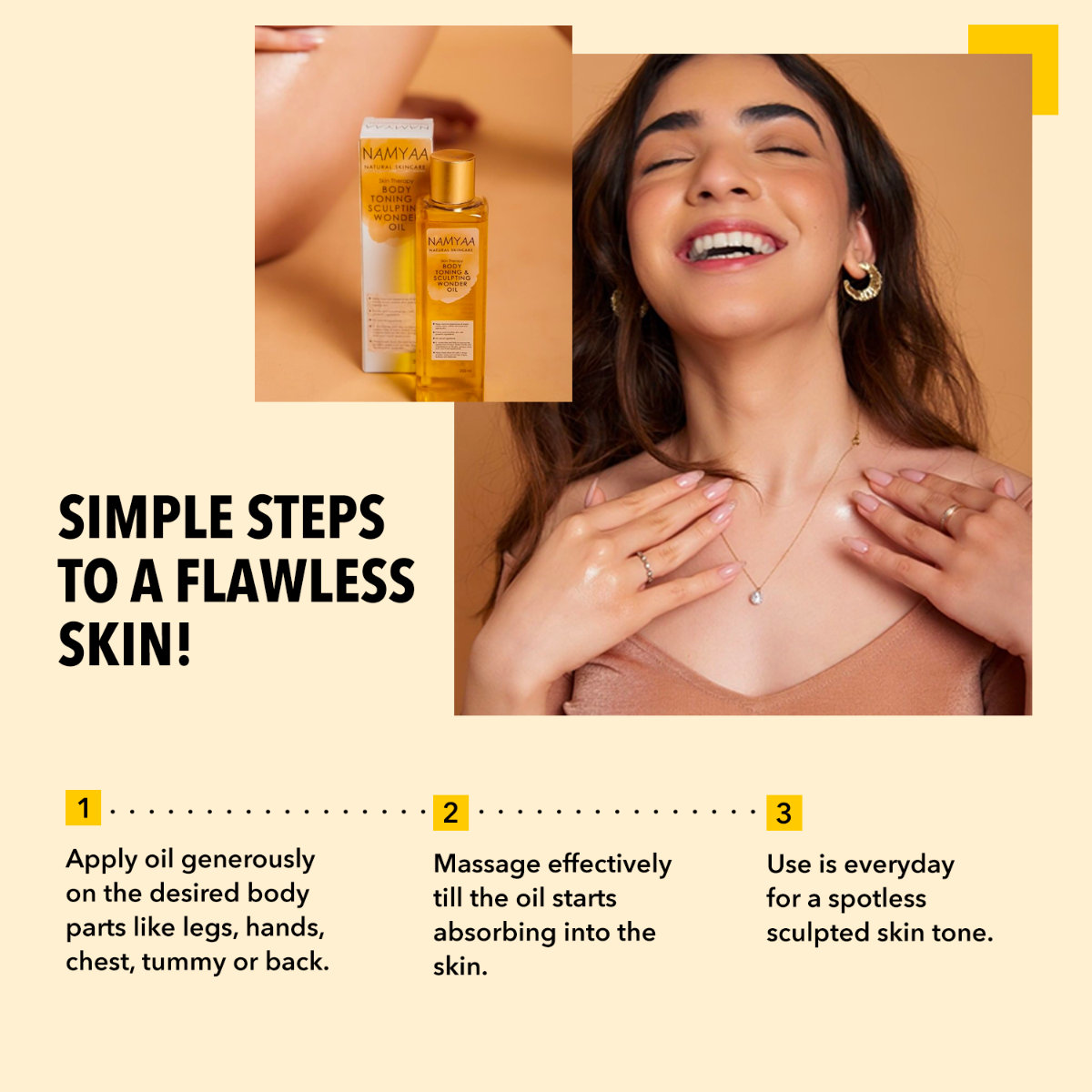 Namyaa Body Toning & Sculpting Wonder Oil 200 ml | For Removal Of Scars, Stretch Marks, Aging Skin & Uneven Skin Tone | Gives Smooth, Flawless Skin, Pack of 1 Namyaa Body Toning & Sculpting Wonder Oil 200 ml | For Removal Of Scars, Stretch Marks, Aging Skin & Uneven Skin Tone | Gives Smooth, Flawless Skin, Pack of 1