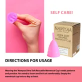 Namyaa Ultra Soft Reusable Menstrual Cup Medium, 1 Count, Pack of 1