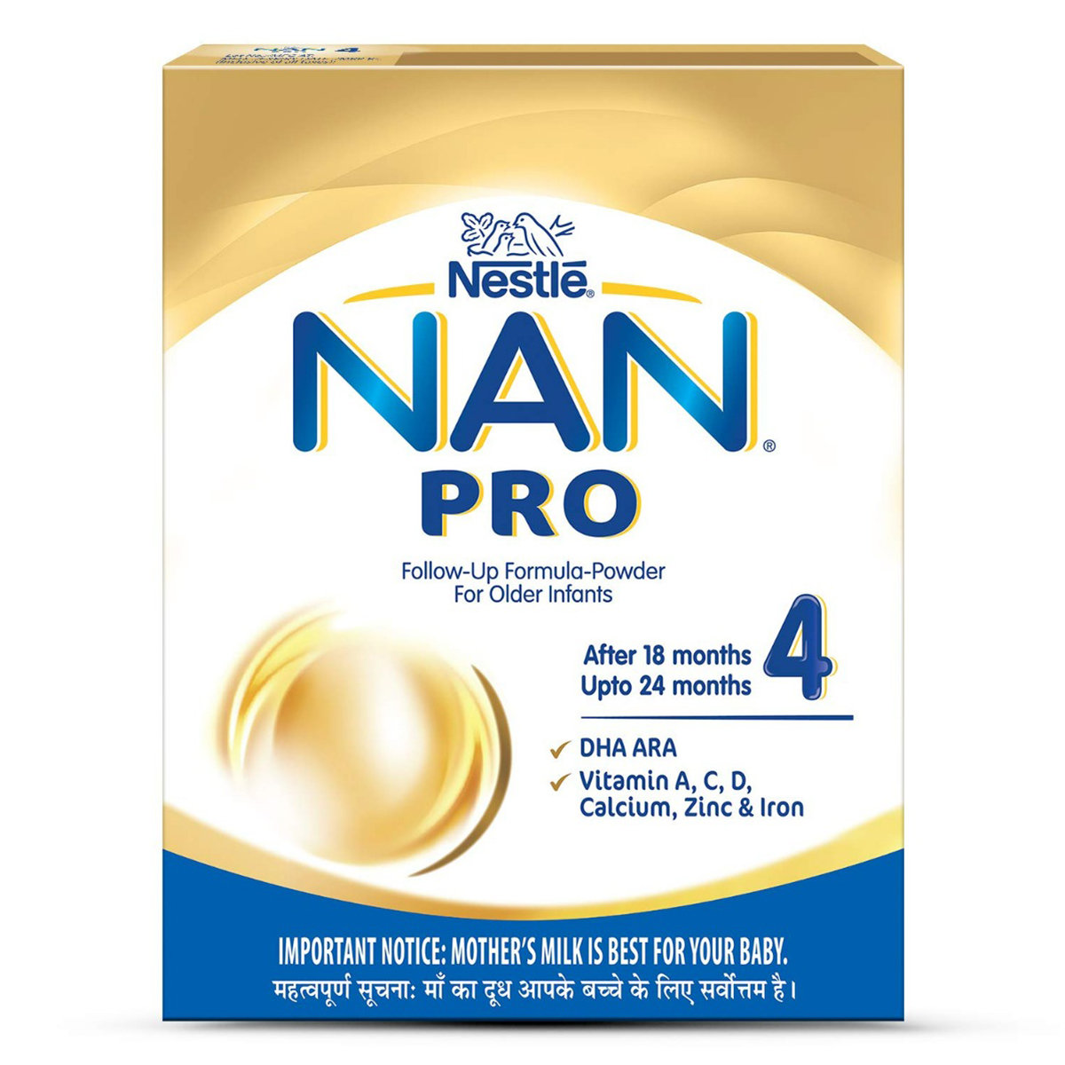 Nestle Nan Pro Follow-Up Formula Stage 4 (After 18 to 24 Months) Powder, 400 gm Refill Pack, Pack of 1 Nestle Nan Pro Follow-Up Formula Stage 4 (After 18 to 24 Months) Powder, 400 gm Refill Pack, Pack of 1
