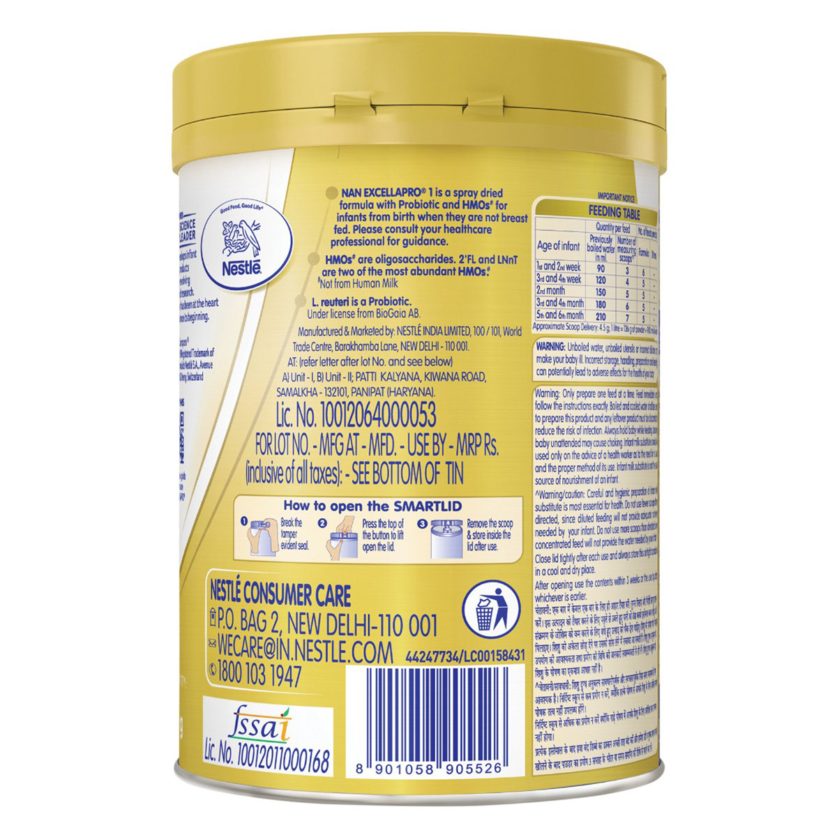 Nestle Nan Excellapro Infant Formula Stage 1 (Upto 6 Months) Powder, 400 gm, Pack of 1 Nestle Nan Excellapro Infant Formula Stage 1 (Upto 6 Months) Powder, 400 gm, Pack of 1