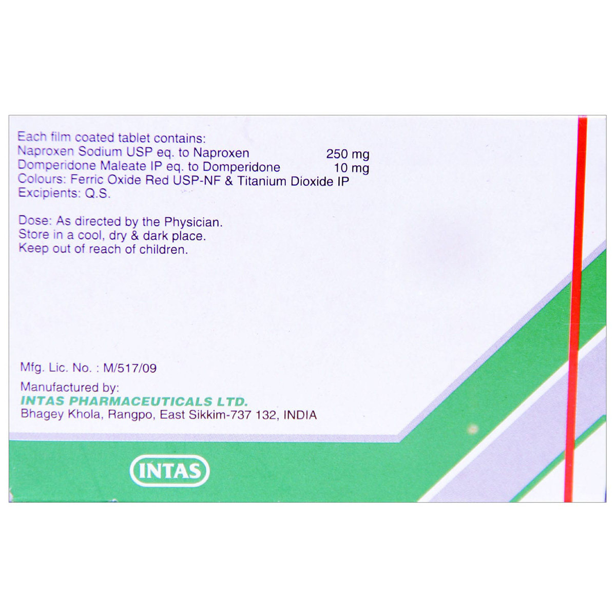 Napra D 250 Tablet 10's, Pack of 10 TABLETS Napra D 250 Tablet 10's, Pack of 10 TABLETS