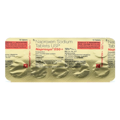 Naprosyn 250+ Tablet 10's, Pack of 10 TABLETS