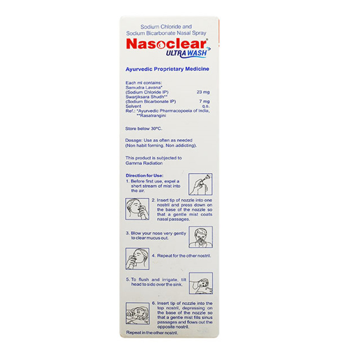 Nasoclear Ultra Wash Nasal Spray, 100 ml, Pack of 1 Nasoclear Ultra Wash Nasal Spray, 100 ml, Pack of 1