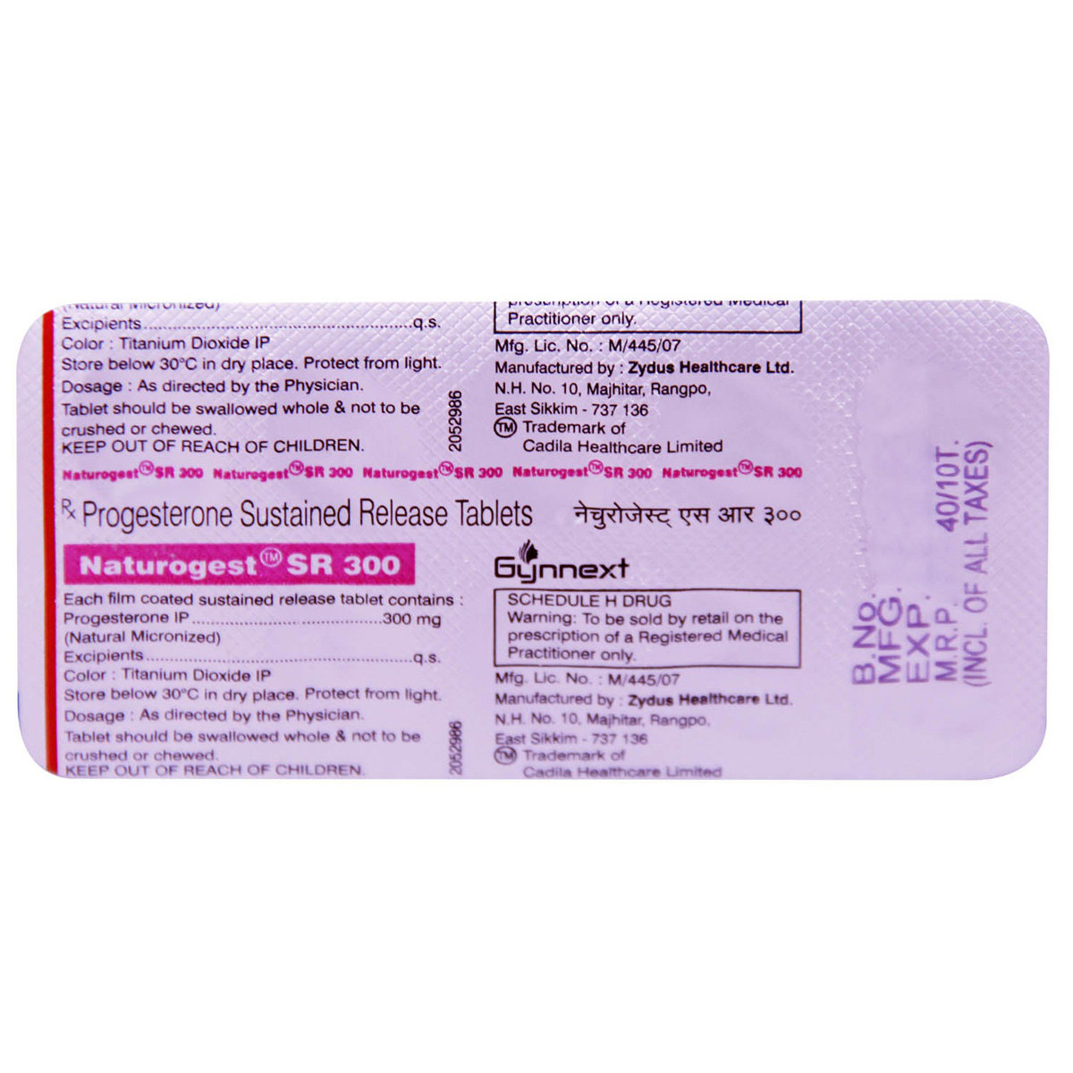 Naturogest SR 300 Tablet 10's, Pack of 10 TABLETS Naturogest SR 300 Tablet 10's, Pack of 10 TABLETS