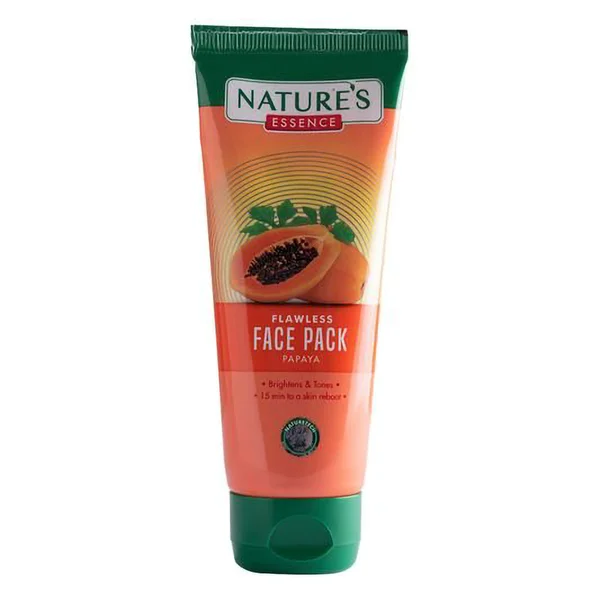 Nature's Essence Flawless Gel Face Wash 65 ml | With Papaya | Reduces Dark Spots, Scars &amp; Discoloration | Brightens Skin | For All Skin Type, Pack of 1