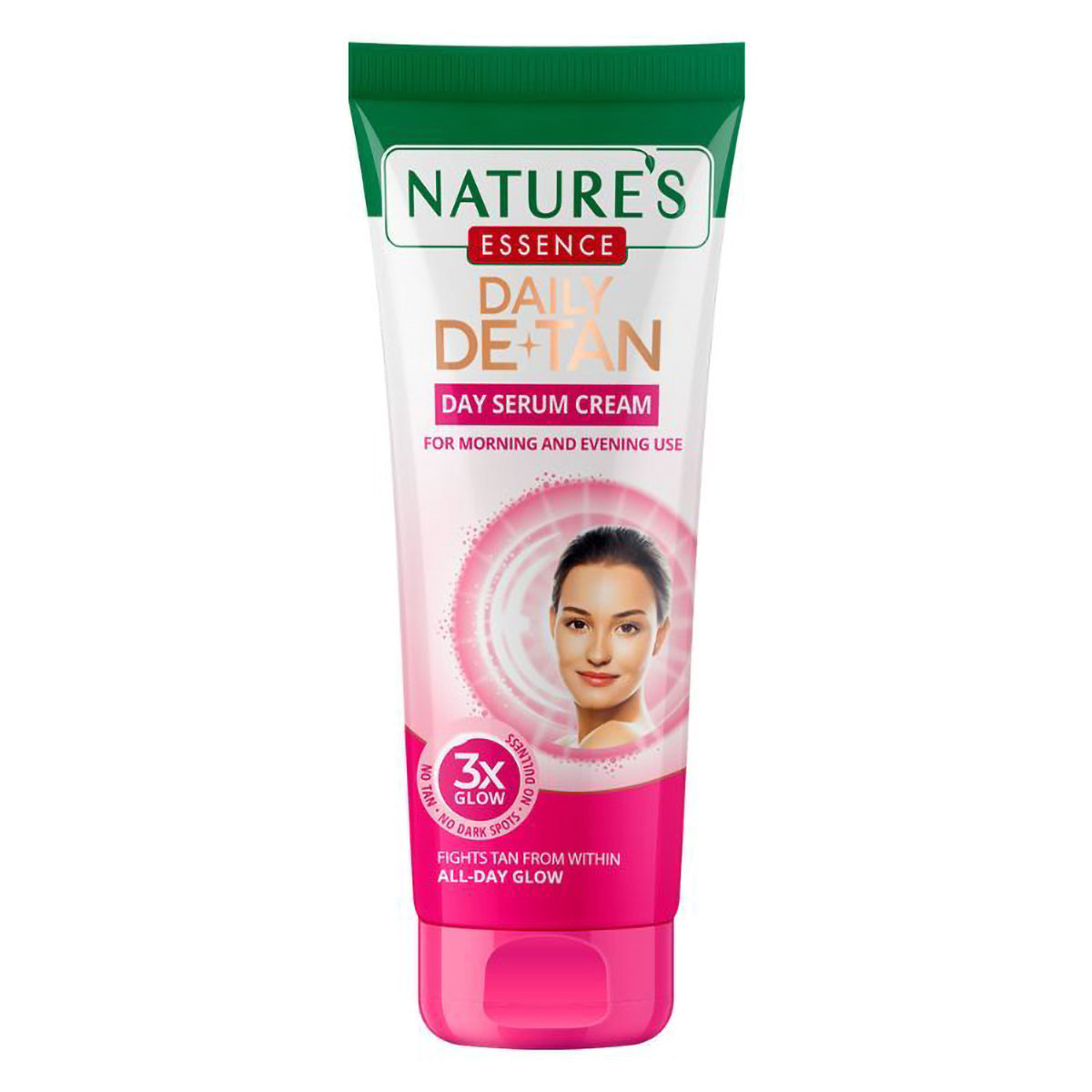 Nature's Essence Daily DE+TAN Day Serum Cream 50 ml | Reduces Tan, Dark Spots & Dullness | 3X Glow All Day | For Morning & Evening Use | For All Skin Type, Pack of 1 Nature's Essence Daily DE+TAN Day Serum Cream 50 ml | Reduces Tan, Dark Spots & Dullness | 3X Glow All Day | For Morning & Evening Use | For All Skin Type, Pack of 1