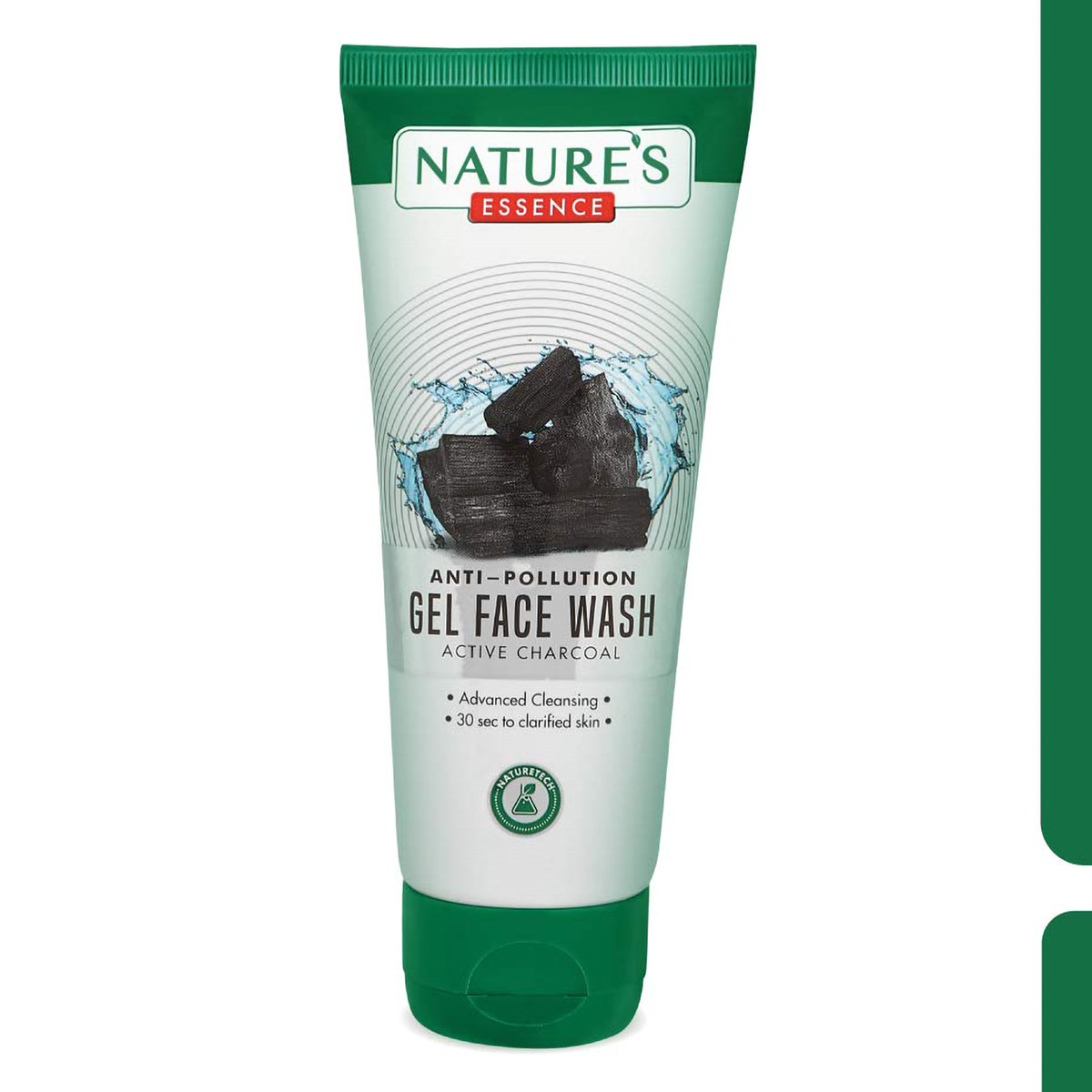 Nature's Essence Anti-Pollution Gel Face Wash 65 ml | With Active Charcoal | Deep Cleansing | Gives Clarifies Skin in 30 Sec | For All Skin Type, Pack of 1 Nature's Essence Anti-Pollution Gel Face Wash 65 ml | With Active Charcoal | Deep Cleansing | Gives Clarifies Skin in 30 Sec | For All Skin Type, Pack of 1
