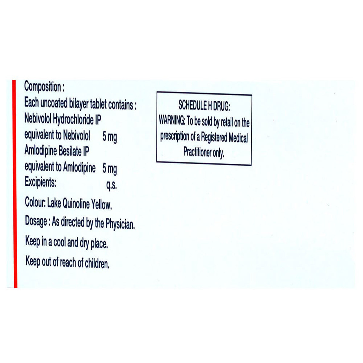 Nebi-AM Tablet 10's, Pack of 10 TABLETS Nebi-AM Tablet 10's, Pack of 10 TABLETS