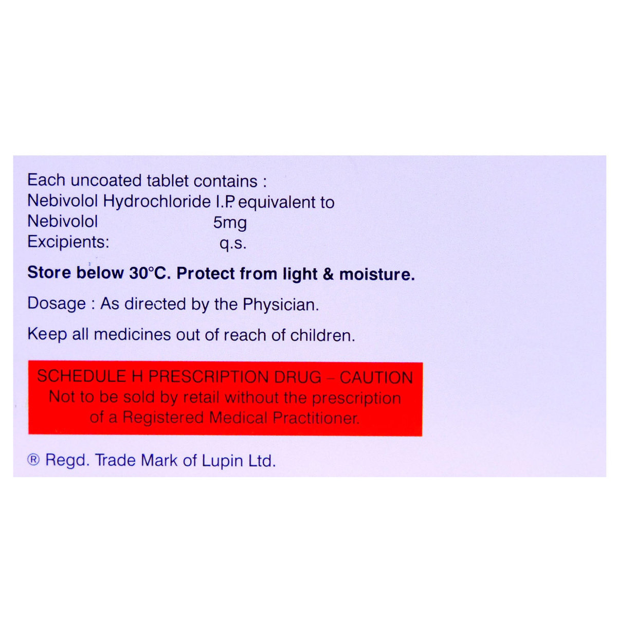 Nebistar 5 Tablet 15's, Pack of 15 TABLETS Nebistar 5 Tablet 15's, Pack of 15 TABLETS