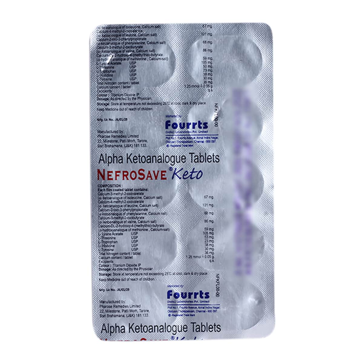 Buy Nefrosave Keto Tablet 10's Online