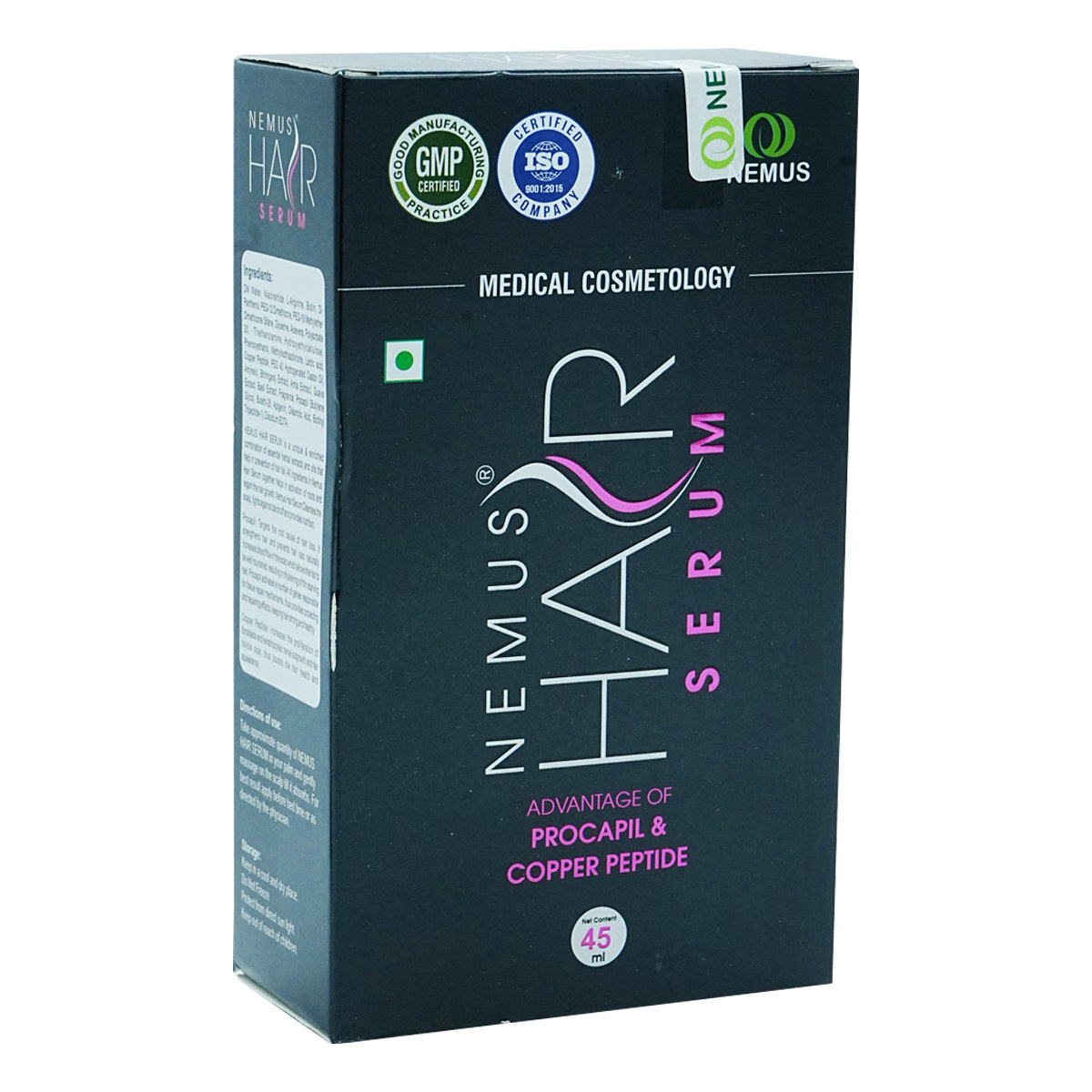 Nemus Hair Serum 45 ml, Pack of 1 Nemus Hair Serum 45 ml, Pack of 1