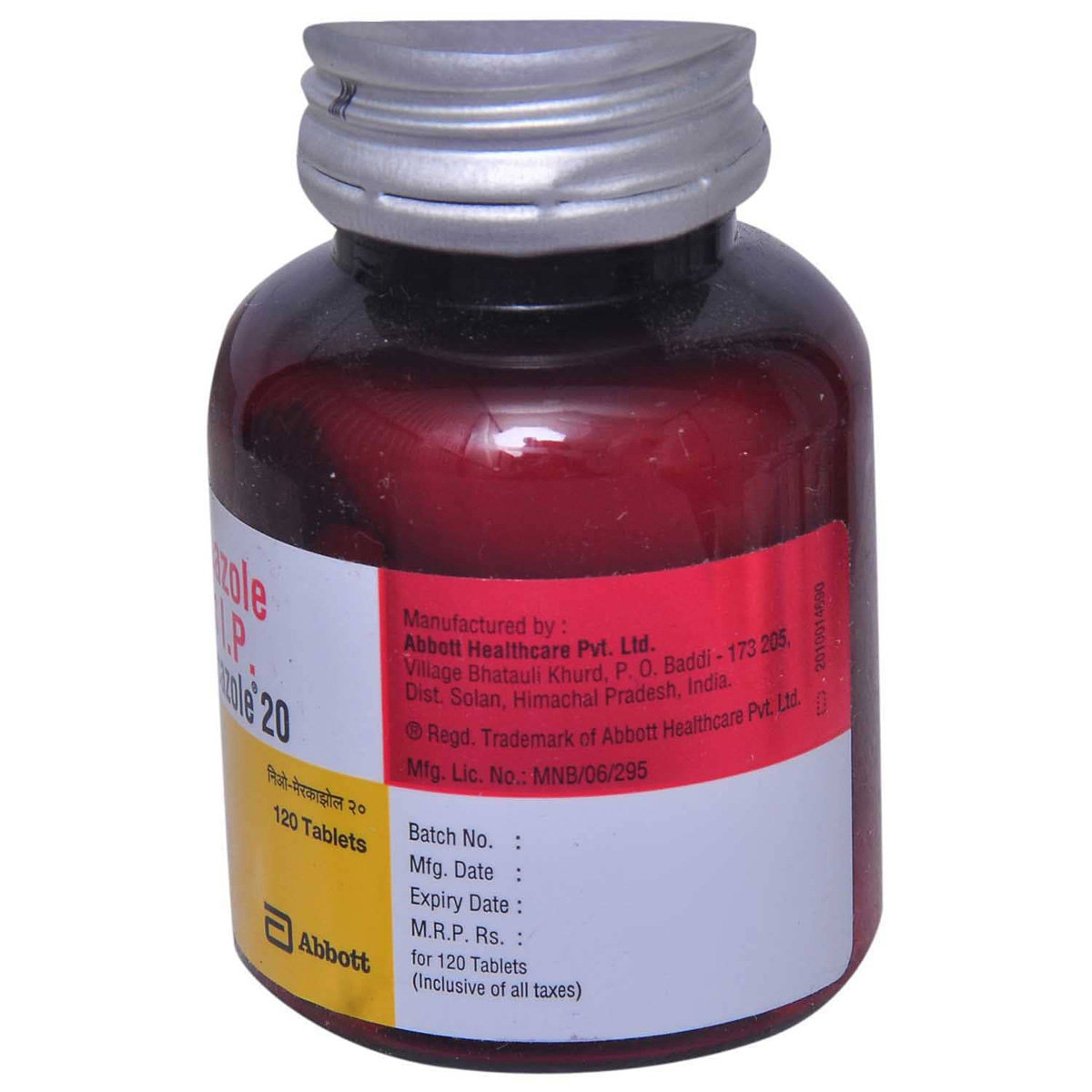 Neo-Mercazole 20 Tablet 120's, Pack of 1 TABLET Neo-Mercazole 20 Tablet 120's, Pack of 1 TABLET