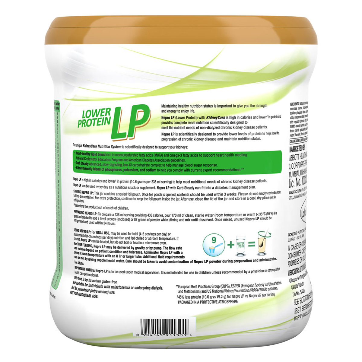 Nepro Complete Renal Nutrition Lower Protein Vanilla Toffee Flavour Powder for Adults, 400 gm, Pack of 1 Nepro Complete Renal Nutrition Lower Protein Vanilla Toffee Flavour Powder for Adults, 400 gm, Pack of 1