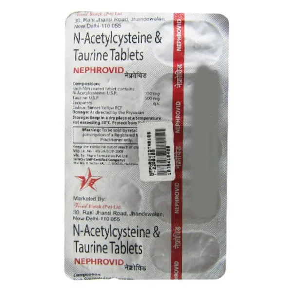 Nephrovid Tablet 10's, Pack of 10