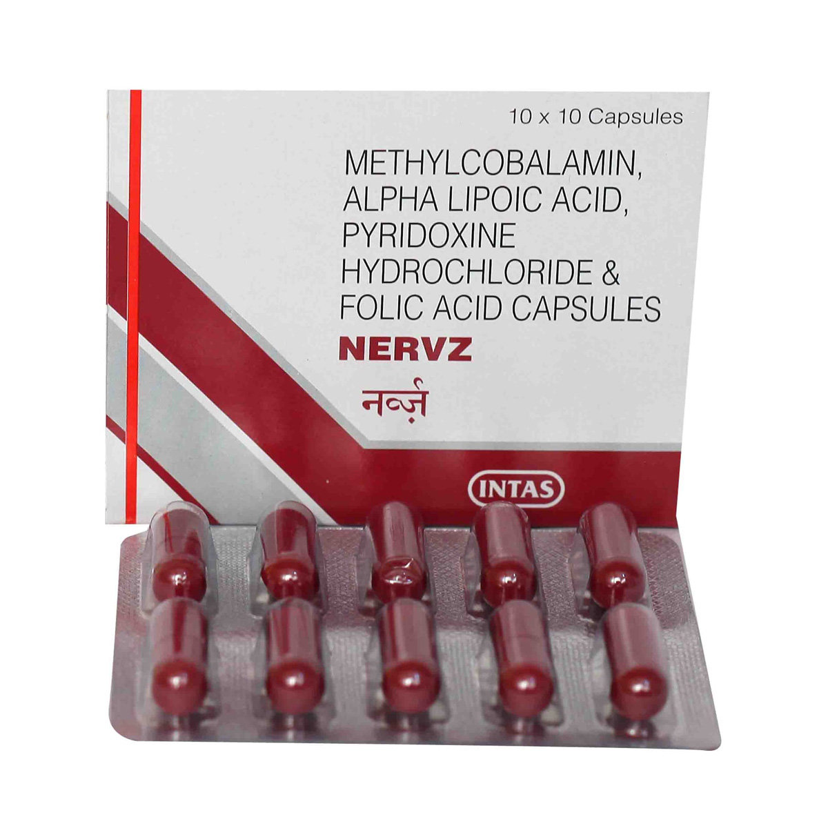 Nervz Capsule 10's, Pack of 10 CAPSULES Nervz Capsule 10's, Pack of 10 CAPSULES