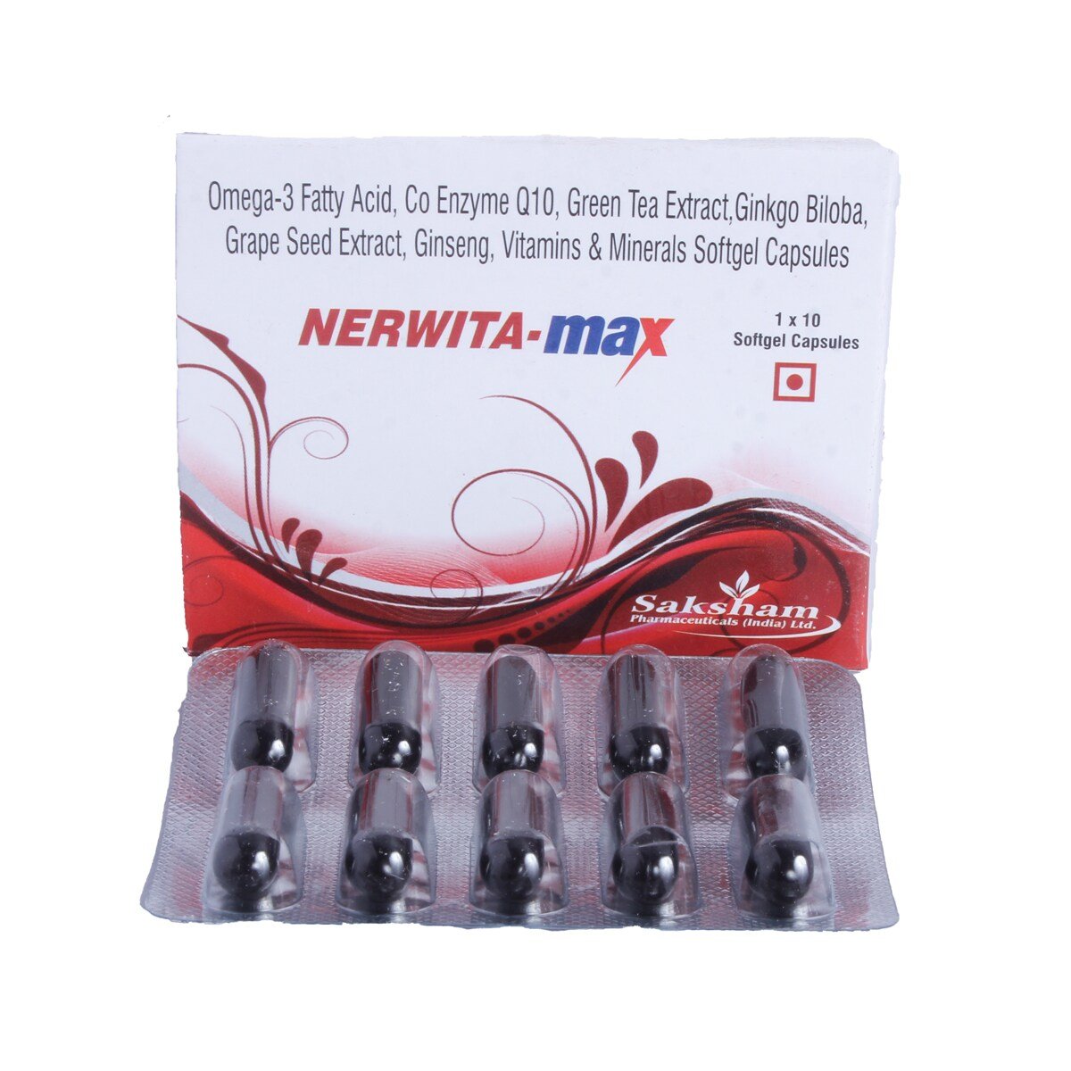 Nerwita Max Capsule 10's, Pack of 10 Nerwita Max Capsule 10's, Pack of 10