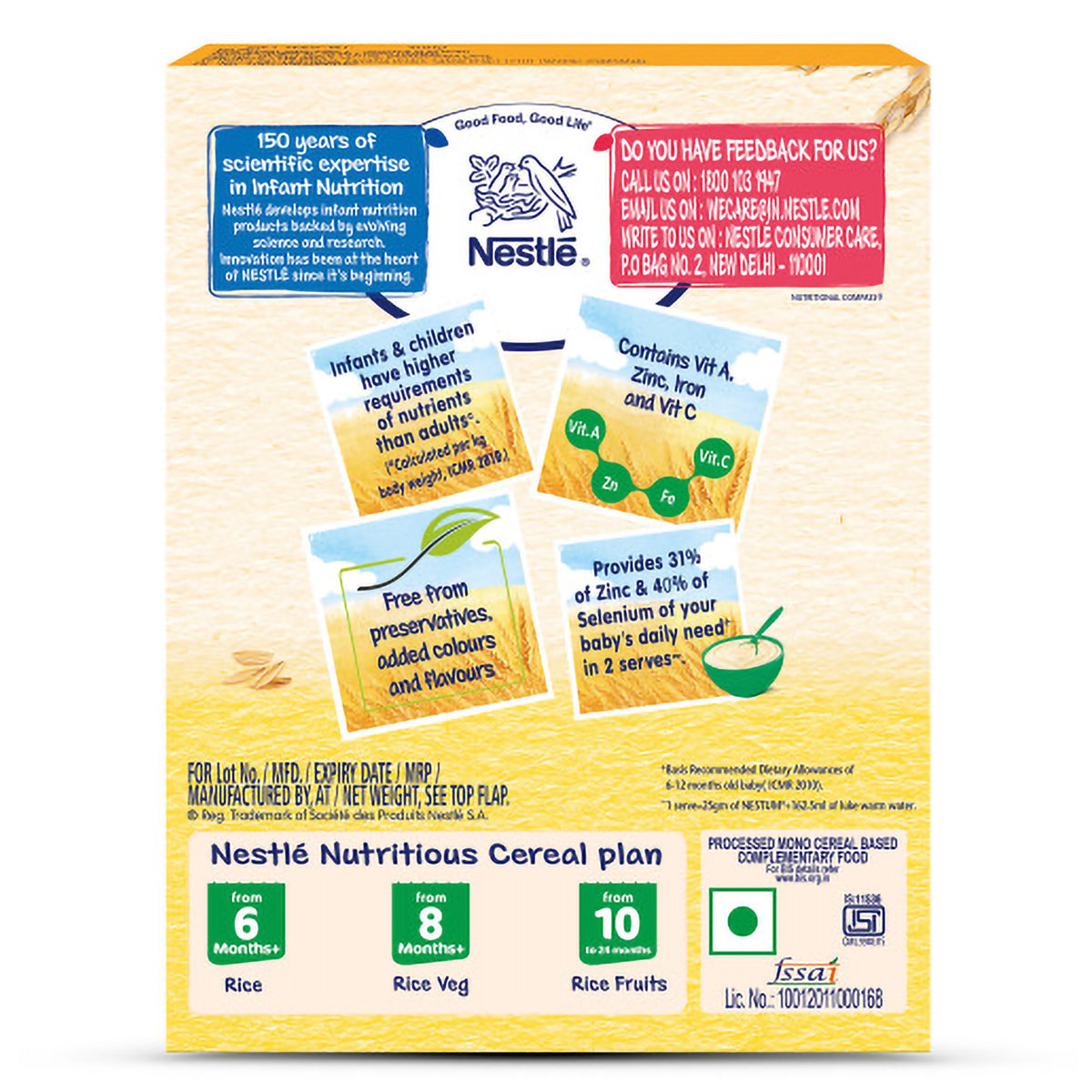 Nestle Nestum Baby Cereal Rice (After 6 Months) Powder, 300 gm Refill Pack, Pack of 1 Nestle Nestum Baby Cereal Rice (After 6 Months) Powder, 300 gm Refill Pack, Pack of 1