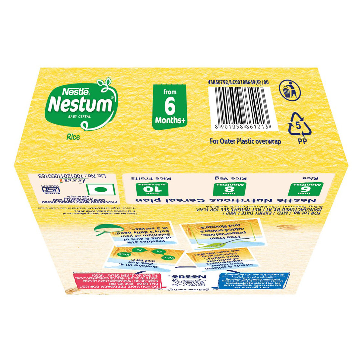 Nestle Nestum Baby Cereal Rice (After 6 Months) Powder, 300 gm Refill Pack, Pack of 1 Nestle Nestum Baby Cereal Rice (After 6 Months) Powder, 300 gm Refill Pack, Pack of 1
