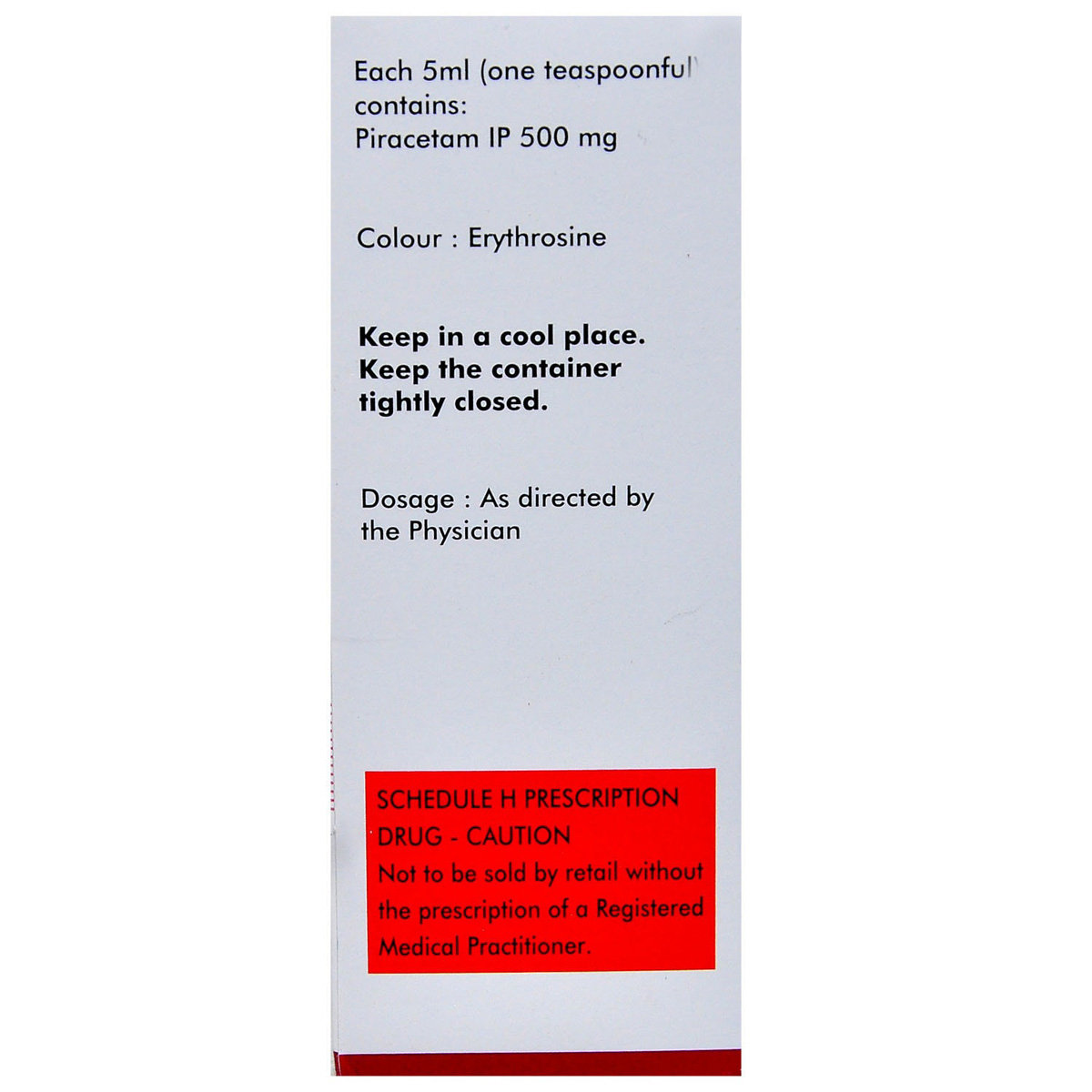 Neurocetam Syrup 100 ml, Pack of 1 Syrup Neurocetam Syrup 100 ml, Pack of 1 Syrup