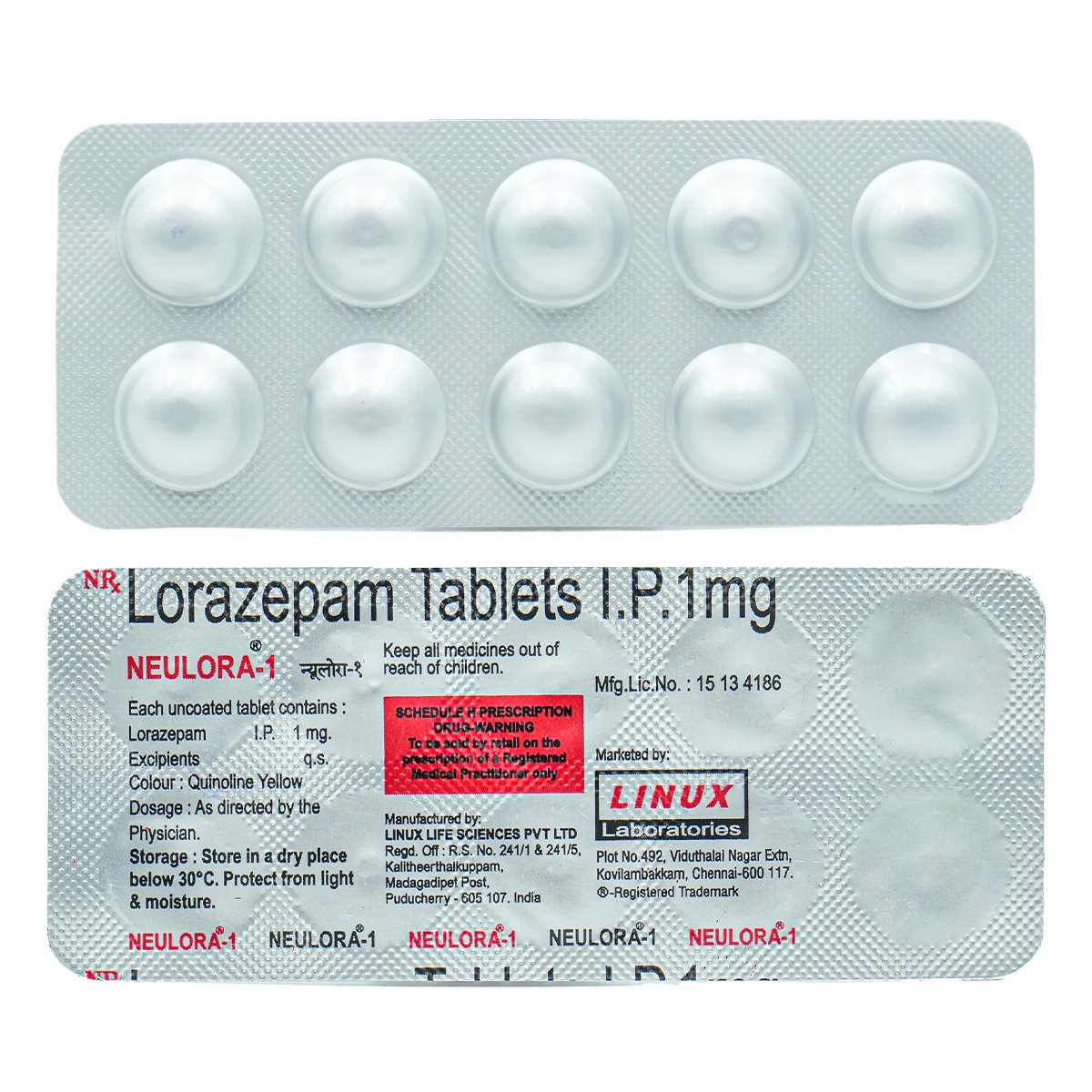 Neulora 1 Tablet 10's, Pack of 10 TabletS Neulora 1 Tablet 10's, Pack of 10 TabletS