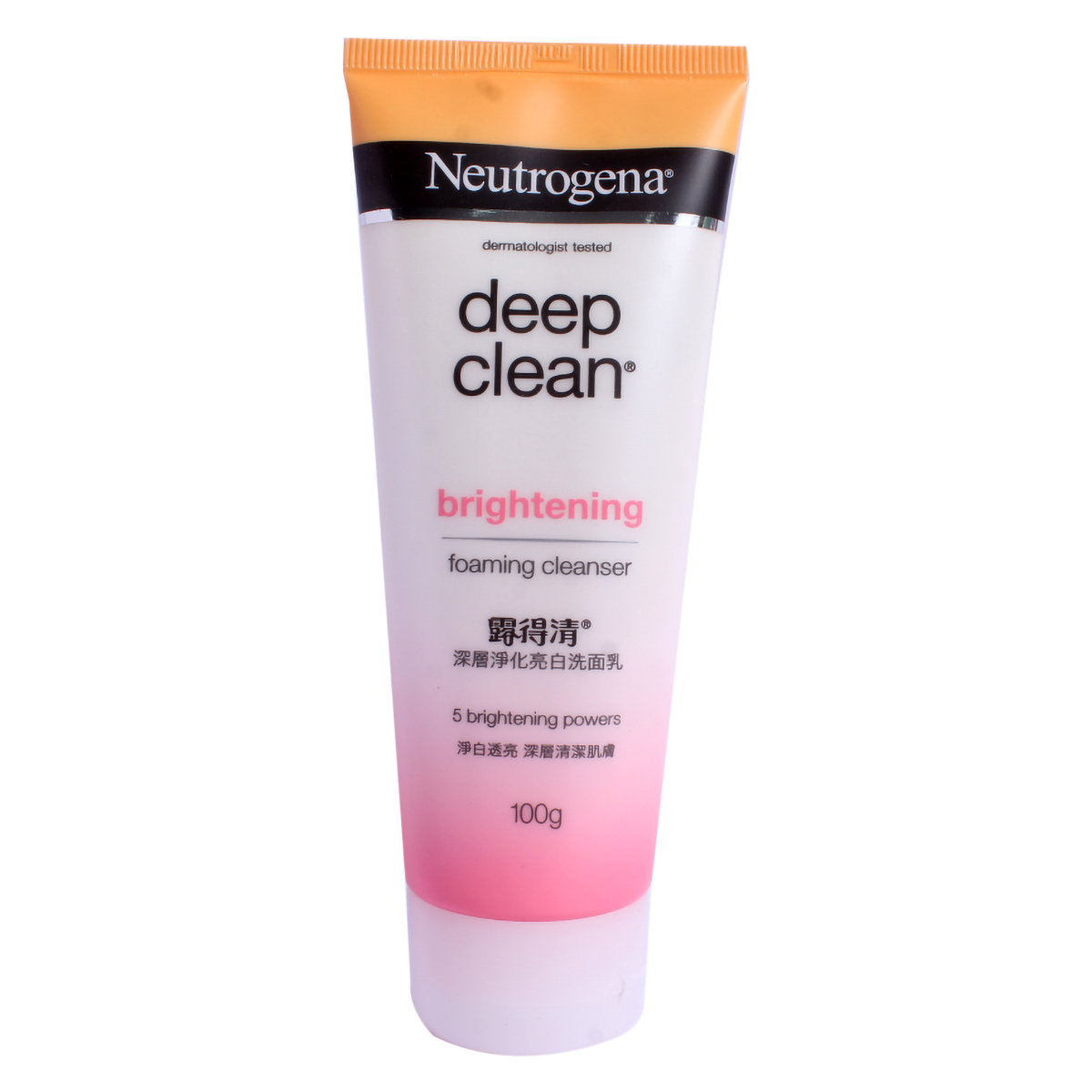 Neutrogena Deep Clean Brightening Foaming Cleanser 100 gm | Provides Deep Cleansing | With 5 Brightening Powers | Gives Clear, Glowing & Radinat Skin, Pack of 1 Neutrogena Deep Clean Brightening Foaming Cleanser 100 gm | Provides Deep Cleansing | With 5 Brightening Powers | Gives Clear, Glowing & Radinat Skin, Pack of 1