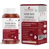 Neuherbs Hair-Skin Vitamins with Hyaluronic Acid, 60 Capsules, Pack of 1