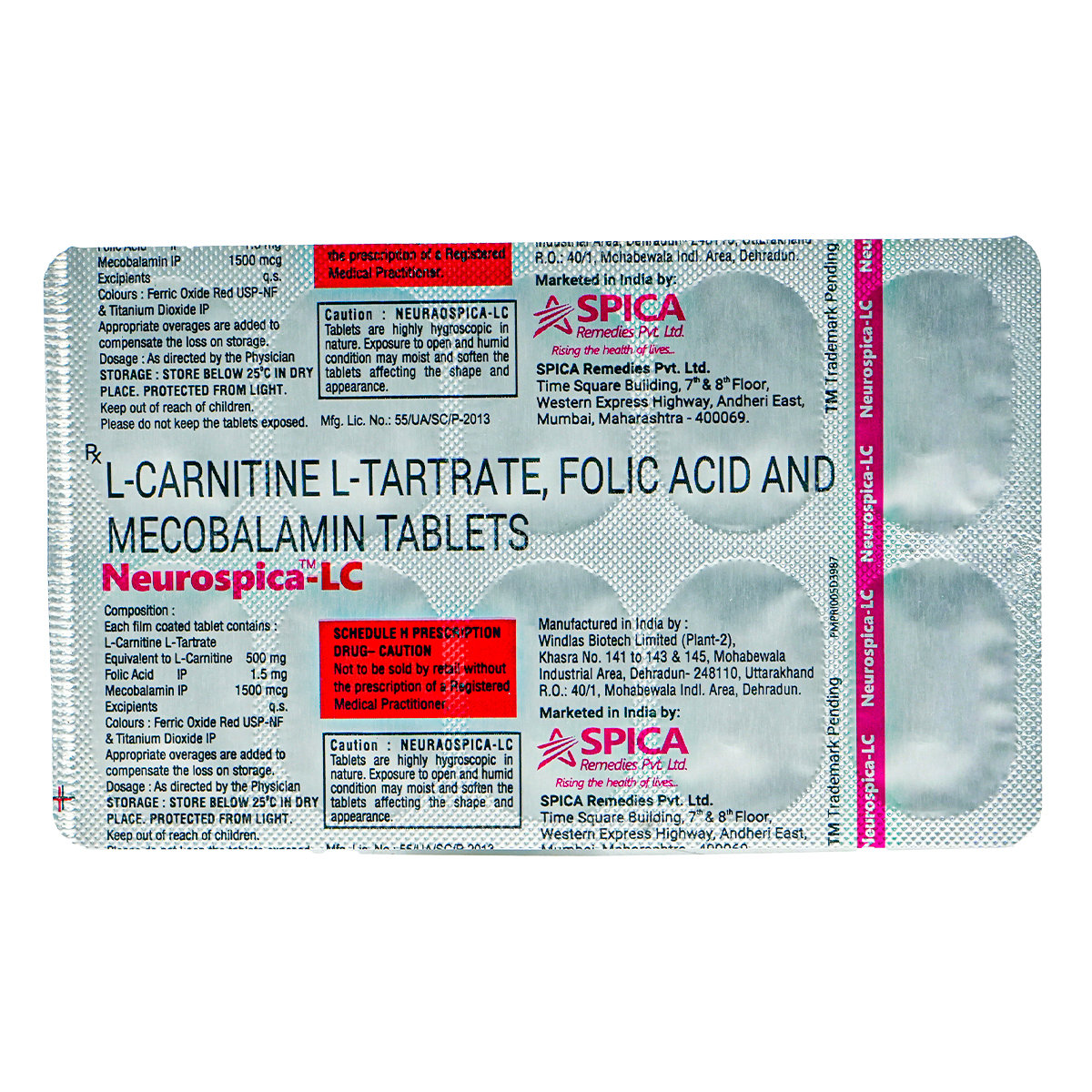 Neurospica-LC Tablet 10's, Pack of 10 TabletS Neurospica-LC Tablet 10's, Pack of 10 TabletS