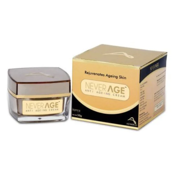 Neverage Anti Ageing Cream 50 gm | Rejuventes Ageing Skin | Reduces Finelines &amp; Wrinles | Non Greasy Cream | For All Skin Type, Pack of 1
