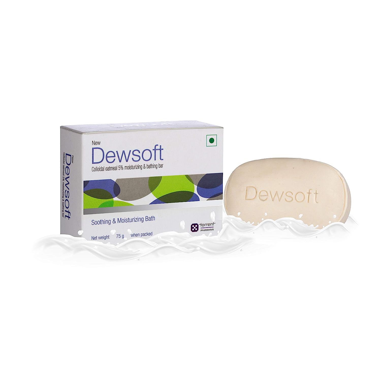 New Dewsoft Bathing Bar 75 gm | Colloidal Oatmeal | Cleanses, Soothes & Moisturises | For Dry Skin, Pack of 1 New Dewsoft Bathing Bar 75 gm | Colloidal Oatmeal | Cleanses, Soothes & Moisturises | For Dry Skin, Pack of 1