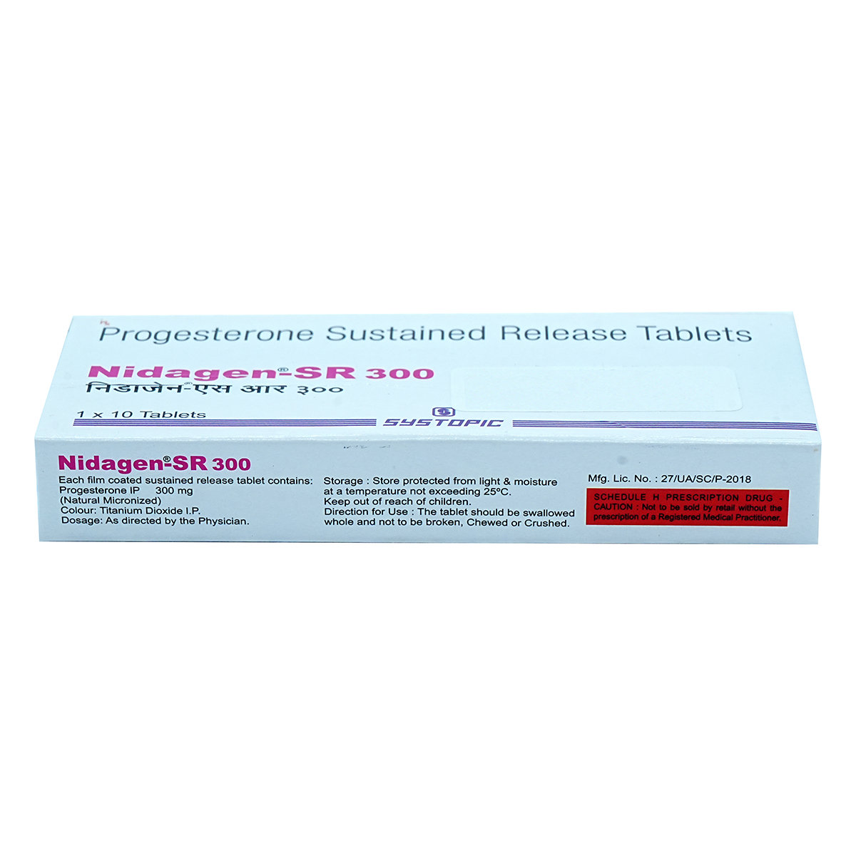 Nidagen-SR 300 Tablet 10's, Pack of 10 TabletS Nidagen-SR 300 Tablet 10's, Pack of 10 TabletS