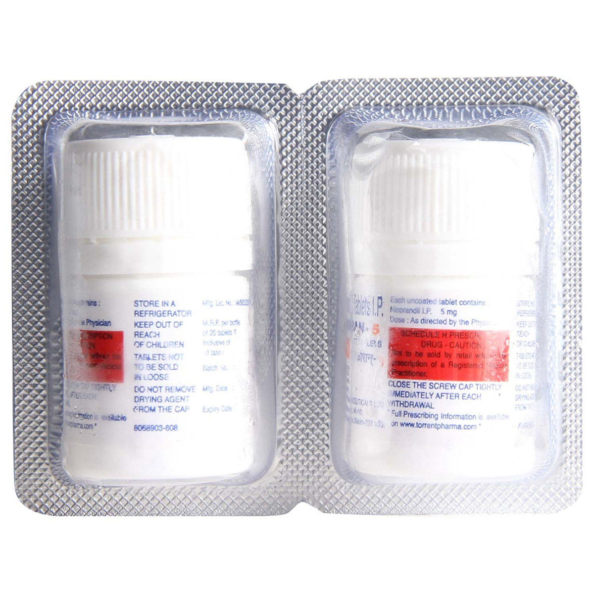 Nikoran-5 Tablet 20's, Pack of 1 TABLET Nikoran-5 Tablet 20's, Pack of 1 TABLET