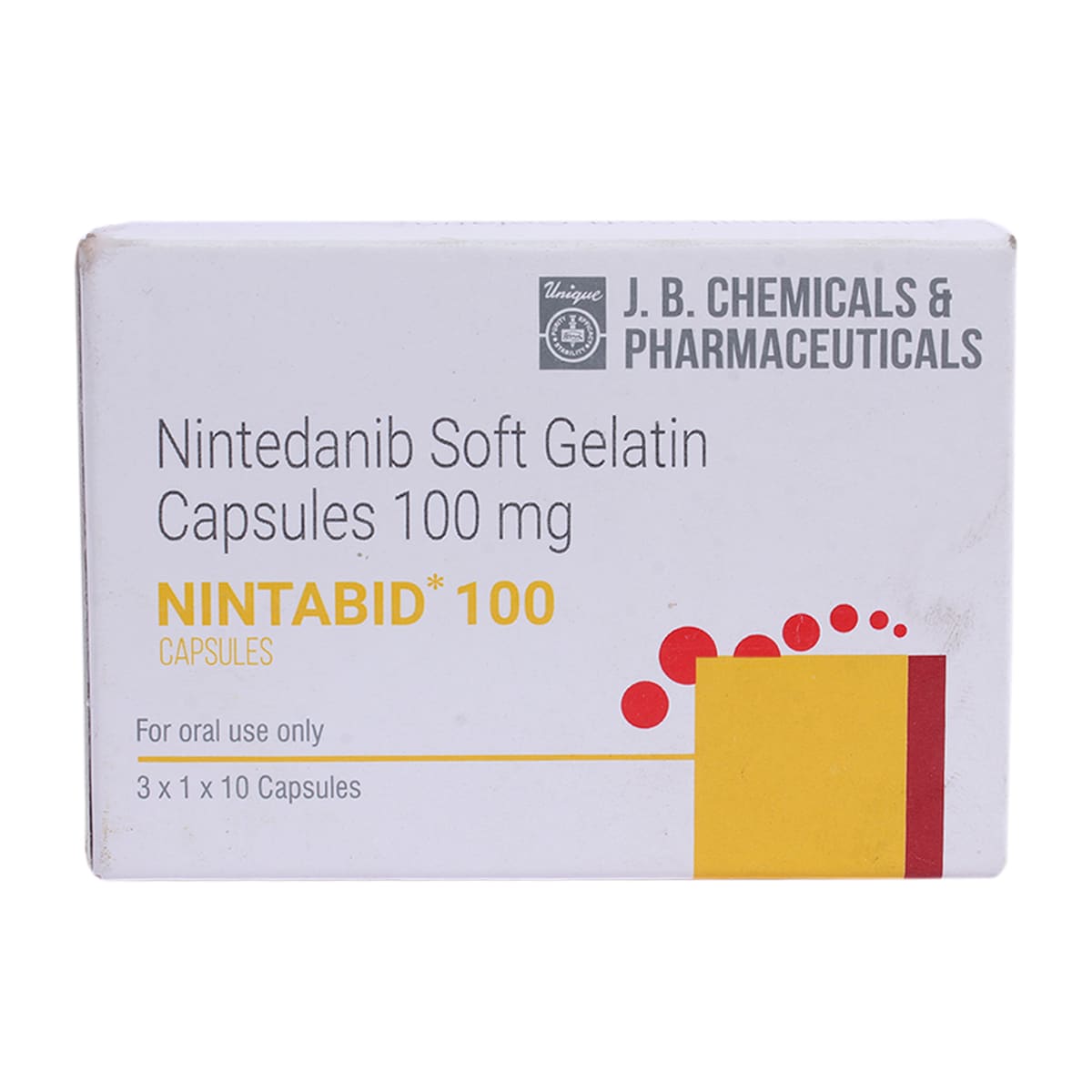 Buy Nintabid 100 Softgel Capsule 10's Online