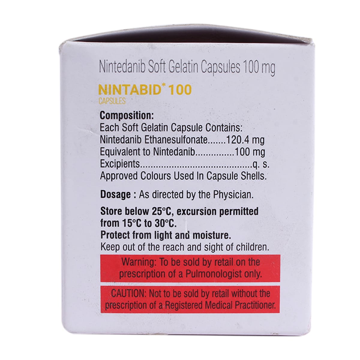 Nintabid 100 Softgel Capsule 10's, Pack of 10 CAPSULES Nintabid 100 Softgel Capsule 10's, Pack of 10 CAPSULES