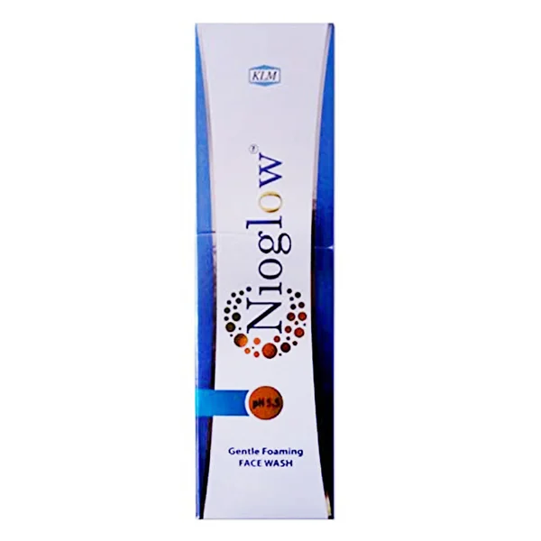 Nioglow Gentle Foaming Face Wash 60 ml | pH 5.5 | For Gentle Exfoliation | Clear Complexion, Pack of 1