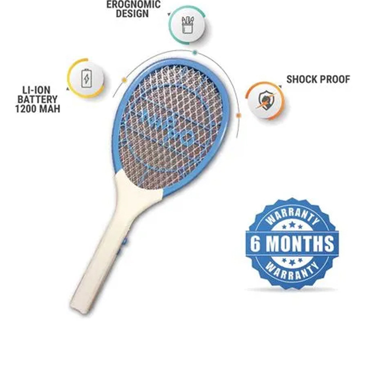 Nippo Terminator Mini Mosquito Bat, 1 Count, Pack of 1 Nippo Terminator Mini Mosquito Bat, 1 Count, Pack of 1