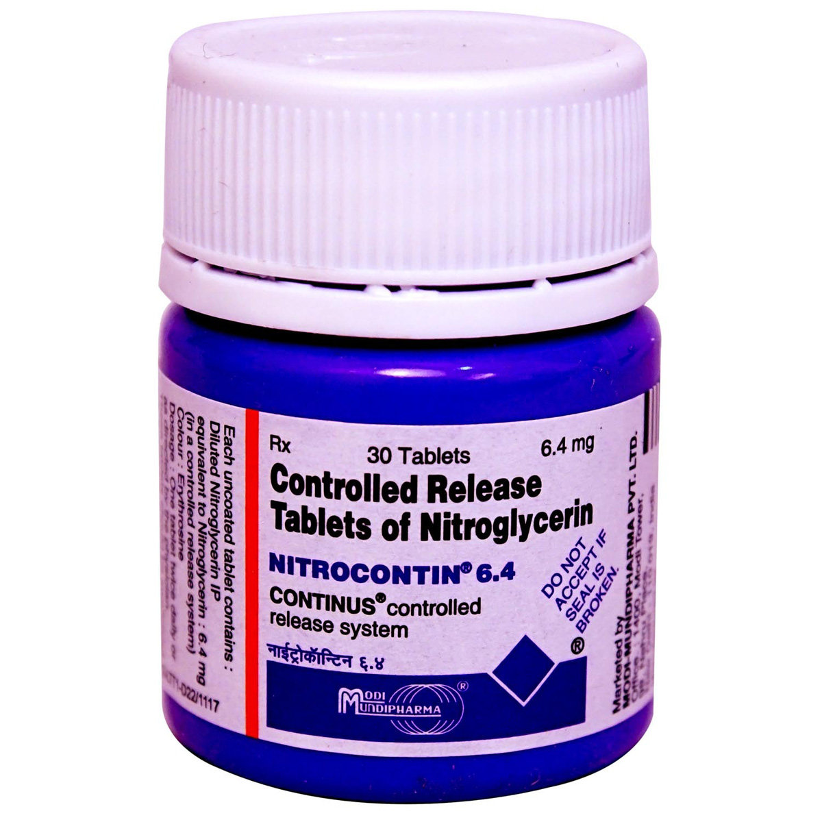 Nitrocontin 6.4 Tablet 30's, Pack of 1 TABLET Nitrocontin 6.4 Tablet 30's, Pack of 1 TABLET