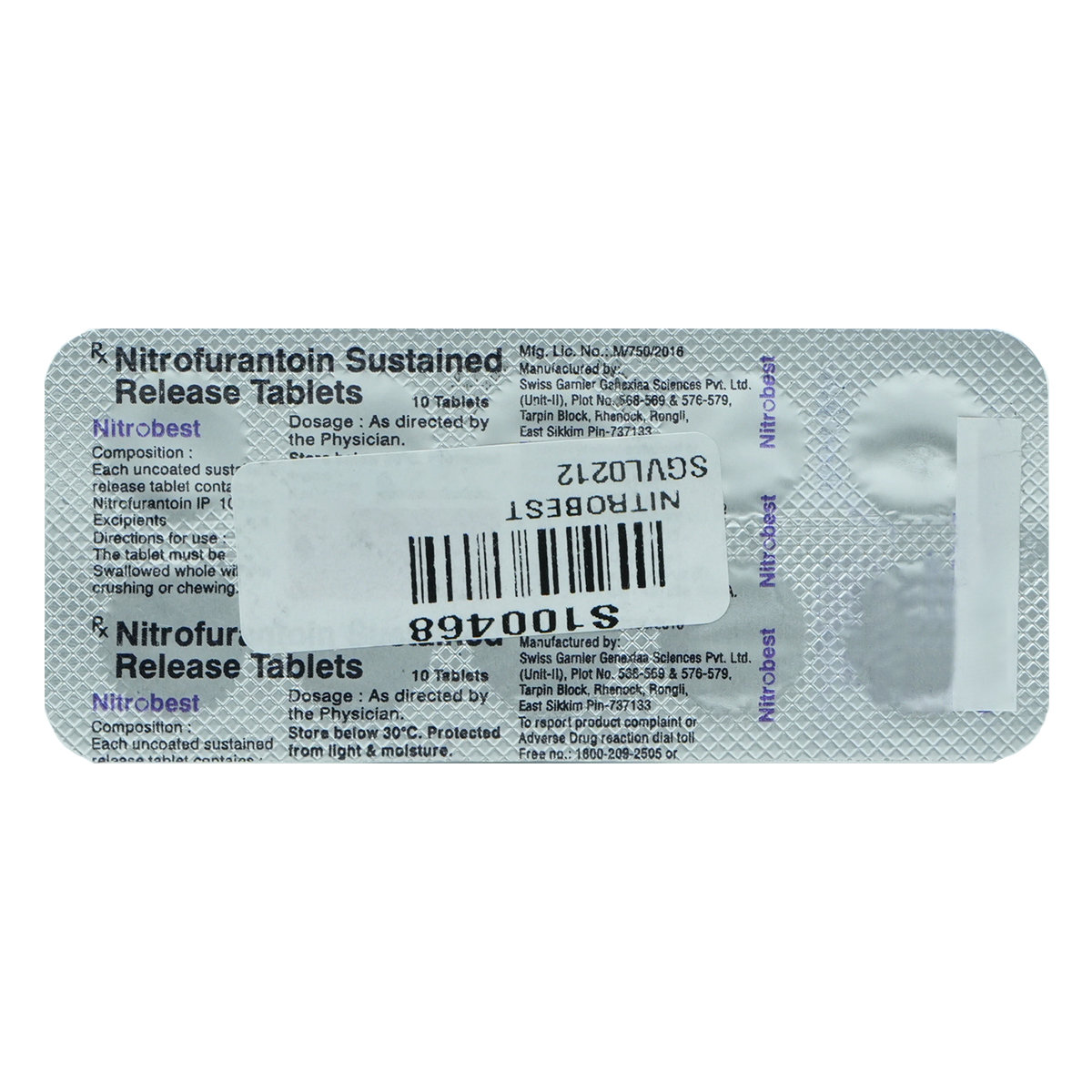 Nitrobest Tablet 10's, Pack of 10 TABLETS Nitrobest Tablet 10's, Pack of 10 TABLETS