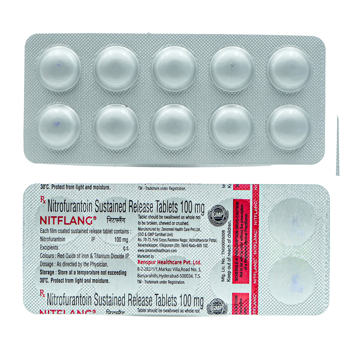 Nitflang 100 Tablet 10's, Pack of 10 TABLETS Nitflang 100 Tablet 10's, Pack of 10 TABLETS