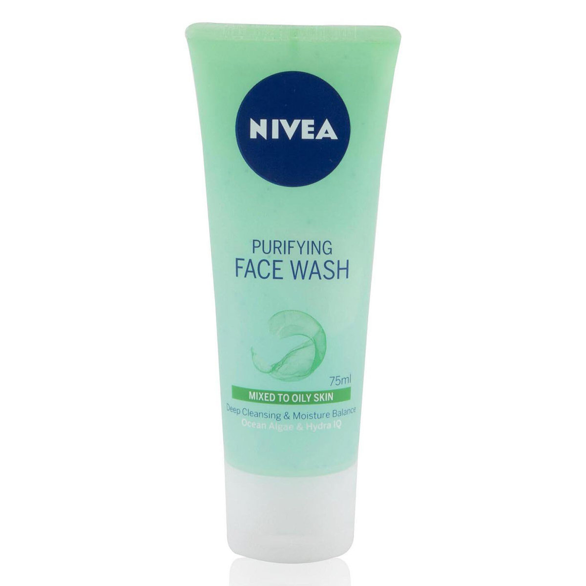 Nivea Purifying Face Wash 75 ml | Ocean Algae & Hydra IQ | Deeply Cleanses Skin | For Mixed To Oily Skin, Pack of 1 Nivea Purifying Face Wash 75 ml | Ocean Algae & Hydra IQ | Deeply Cleanses Skin | For Mixed To Oily Skin, Pack of 1