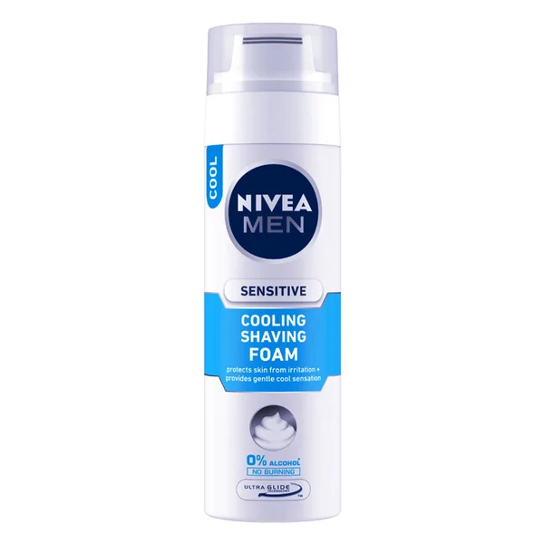 Nivea Men Sensitive Cooling Shaving Foam, 200 ml, Pack of 1