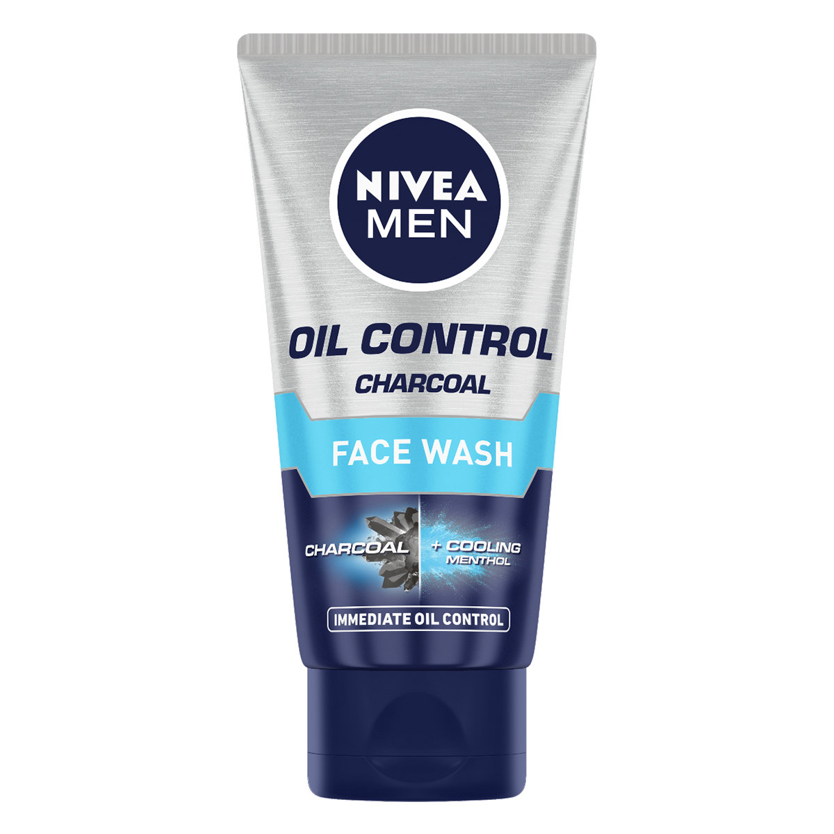 Nivea Men Oil Control Charcoal Face Wash 50 gm | Charcoal & Menthol | Controls Oiliness | Deep Cleansing | For Men Only | For Oily Skin, Pack of 1 Nivea Men Oil Control Charcoal Face Wash 50 gm | Charcoal & Menthol | Controls Oiliness | Deep Cleansing | For Men Only | For Oily Skin, Pack of 1
