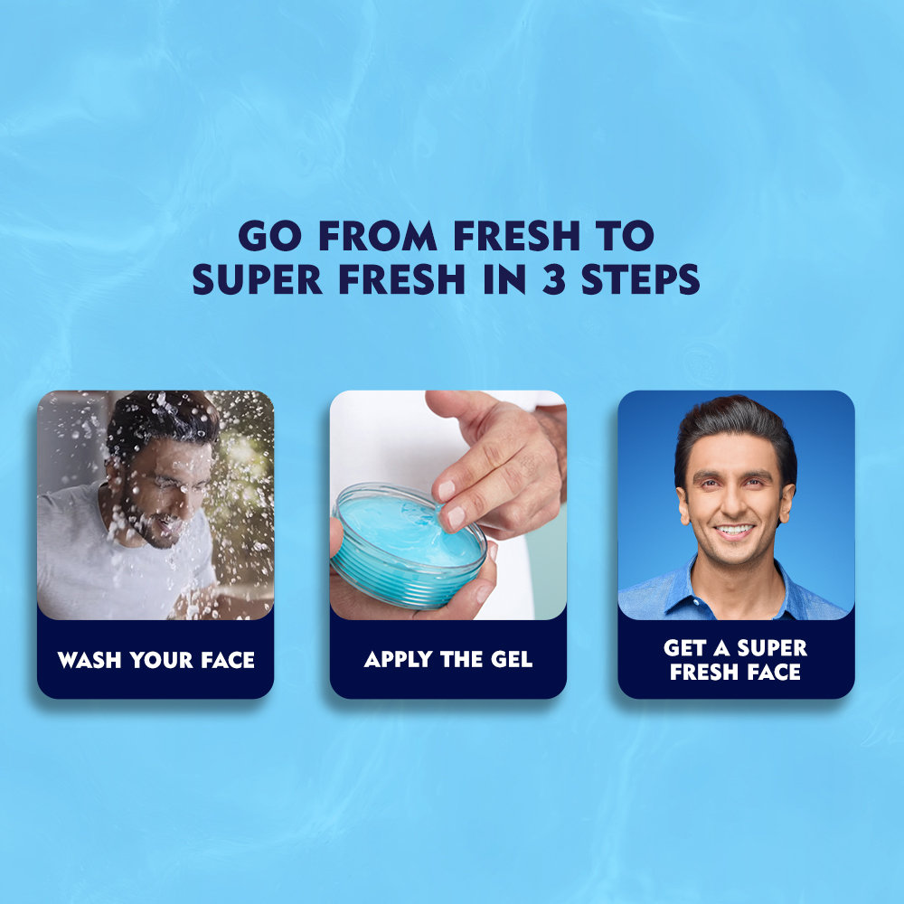 Nivea Men Fresh Face Moisturiser Gel 75 ml | Non Sticky Gel | Light Moisturiztion | For Men Only, Pack of 1 Nivea Men Fresh Face Moisturiser Gel 75 ml | Non Sticky Gel | Light Moisturiztion | For Men Only, Pack of 1
