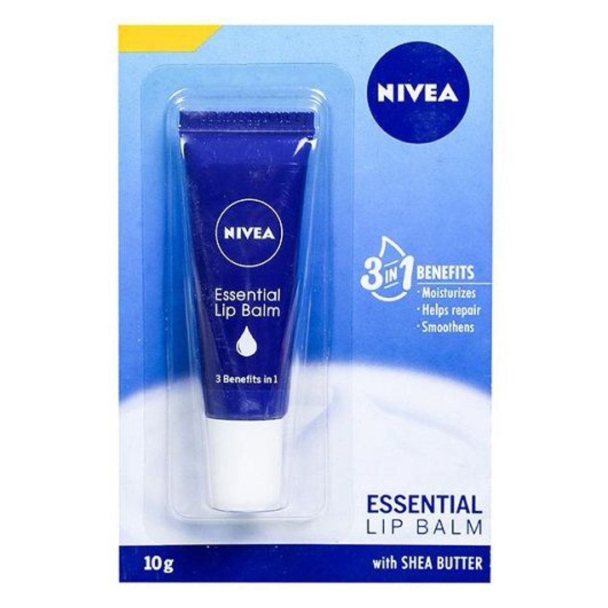 Nivea Lip Balm 10 gm | With Shea Butter | Moisturises, Smoothens & Repair Dry & Cracked Lips, Pack of 1 Nivea Lip Balm 10 gm | With Shea Butter | Moisturises, Smoothens & Repair Dry & Cracked Lips, Pack of 1