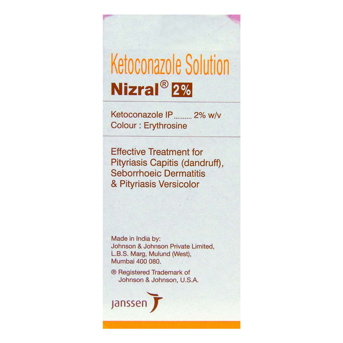 Nizral 2% Solution, 50 ml, Pack of 1 SHAMPOO Nizral 2% Solution, 50 ml, Pack of 1 SHAMPOO