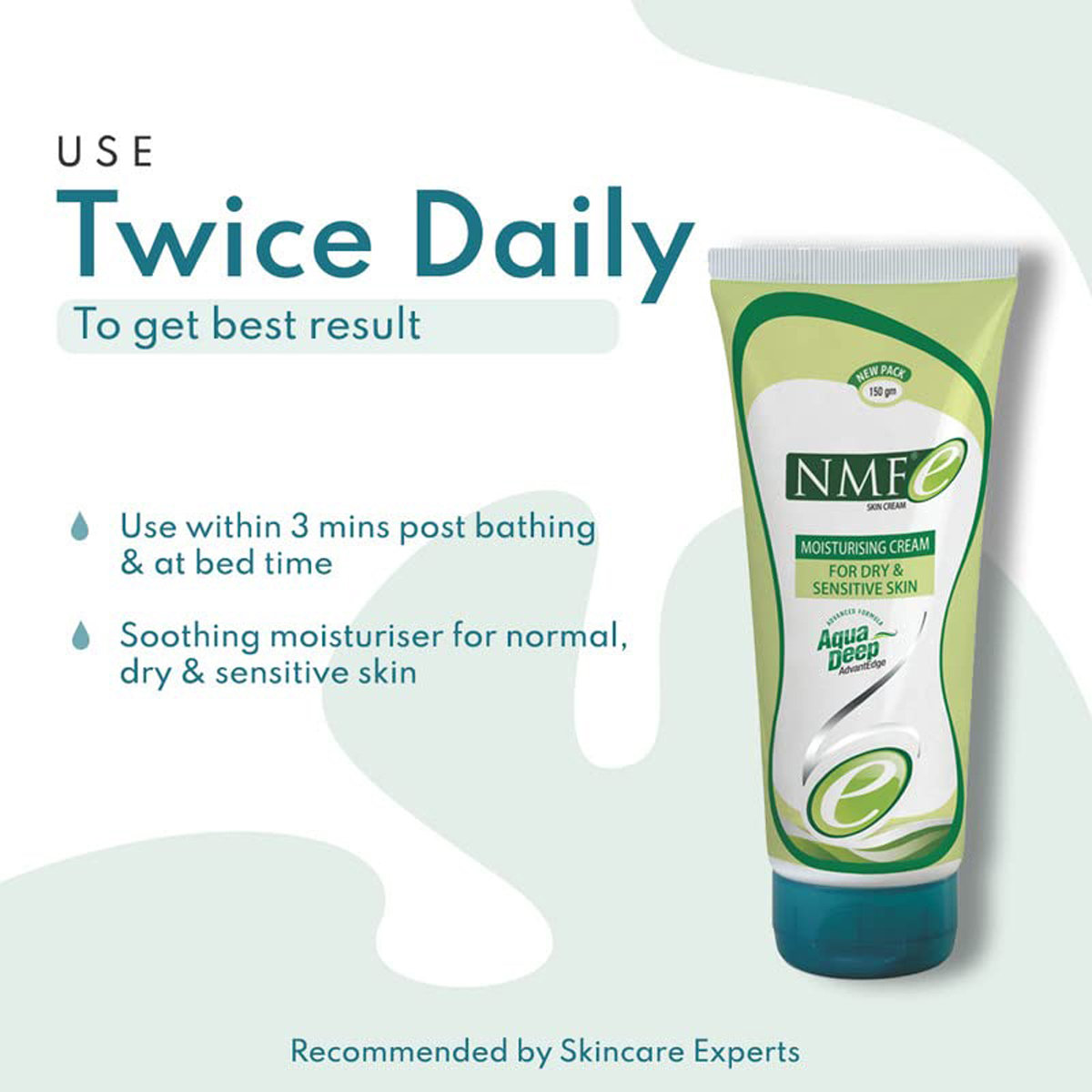 NMFe Skin Moistrising Cream 150 gm | Long Lasting Moisturization | For Dry & Sensitive Skin, Pack of 1 NMFe Skin Moistrising Cream 150 gm | Long Lasting Moisturization | For Dry & Sensitive Skin, Pack of 1