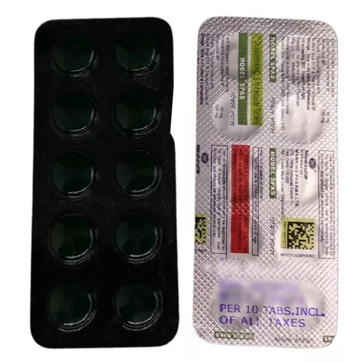 Nobel Spas Tablet 10's, Pack of 10 TabletS Nobel Spas Tablet 10's, Pack of 10 TabletS