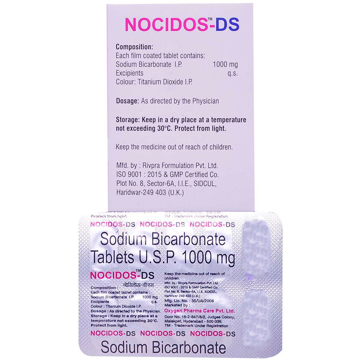 Nocidos-DS Tablet 10's, Pack of 10 TABLETS Nocidos-DS Tablet 10's, Pack of 10 TABLETS