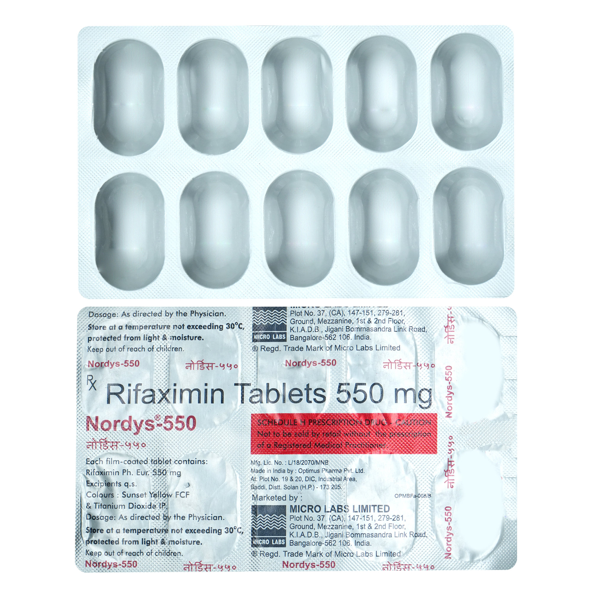 Nordys-550 Tablet 10's, Pack of 10 TabletS Nordys-550 Tablet 10's, Pack of 10 TabletS