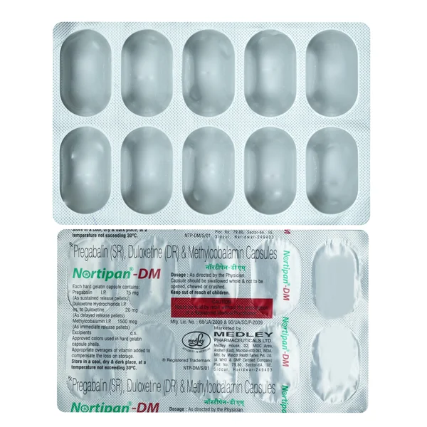 Nortipan-DM Capsule 10's, Pack of 10 CAPSULES